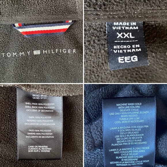 TOMMY HILFIGER • Gray Zip Midweight Softshell Jacket - XXL - Picture 5 of 16